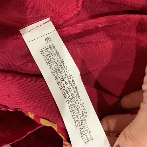 Zara velvet kimono style wrap boho top blouse NWT - Picture 8 of 8